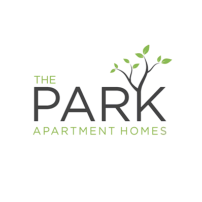 The logo for The Park Apartment Homes features a tree with green leaves.